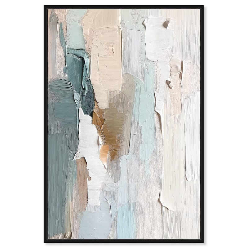 Impasto Intervals I Canvas by Art Remedy - 10" x 15" - Black