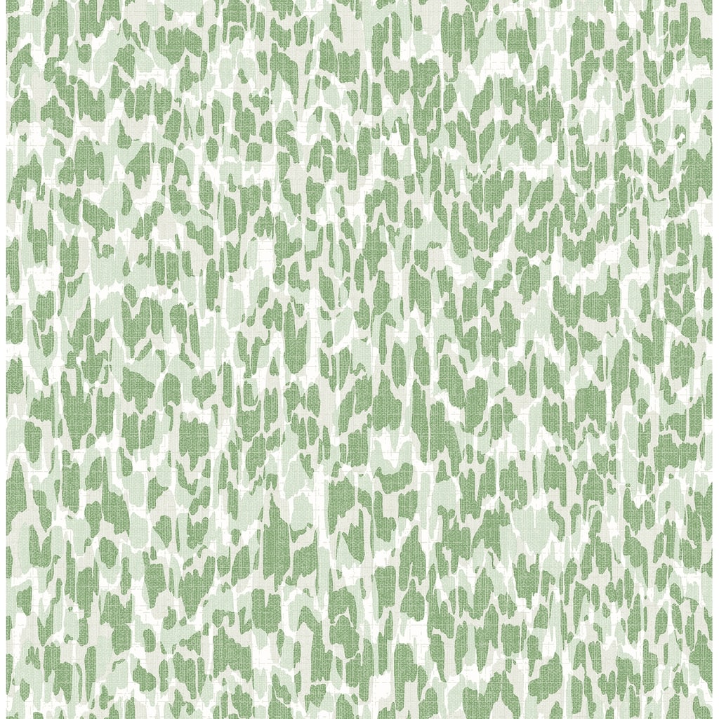 A-Street Prints Flavia Green Animal Print Wallpaper