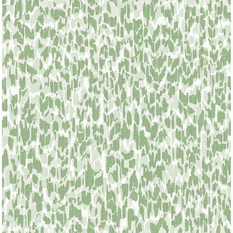 A-Street Prints Flavia Green Animal Print Wallpaper