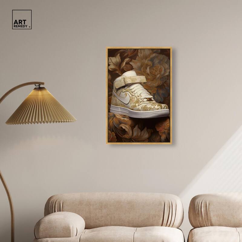 Baroque Sneaker Canvas by Art Remedy