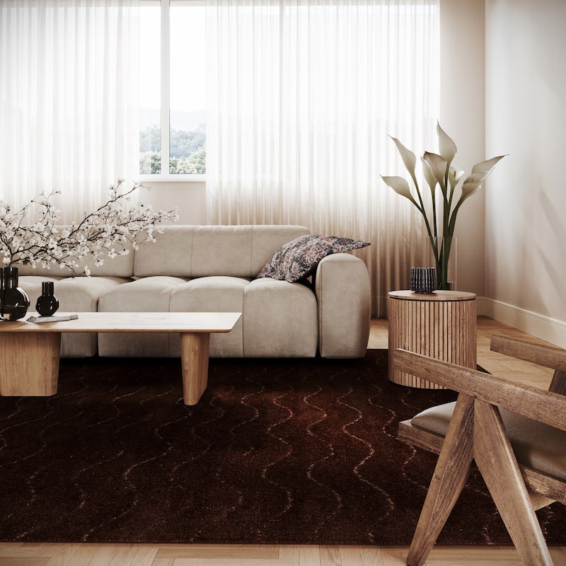 Nuloom Gailia Solid Wool Cozy Area Rug