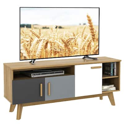Gymax TV Stand for TVs up to 65'' Entertainment Center Console w/