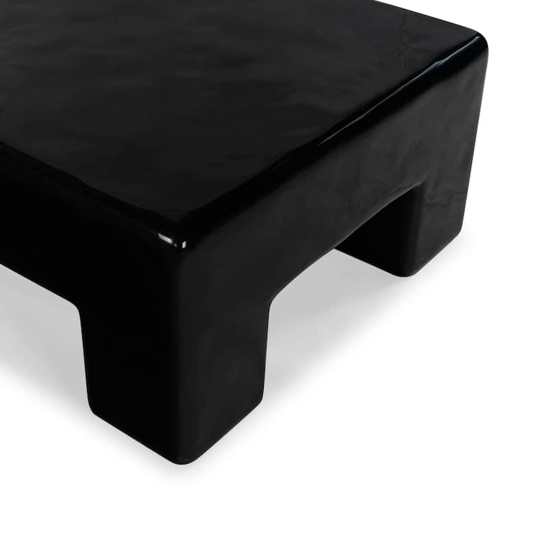 SAFAVIEH Couture Branford Rectangle Concrete Coffee Table - 53"W x 32"D x 16"H