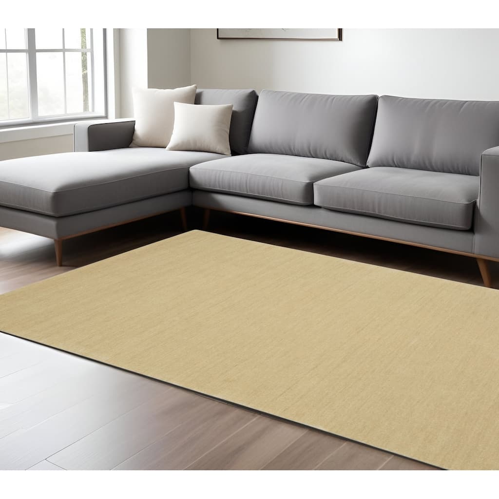 HomeRoots Solid Color Casual Rectangle Area Rug