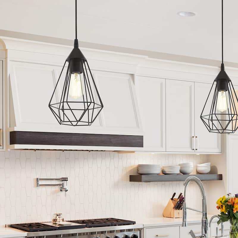 Lindell 1-Light Pendant with Matte Black Finish