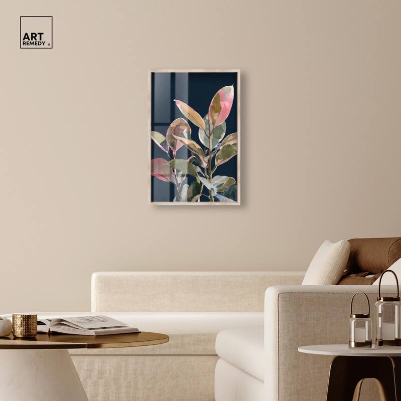 Fuchsia Frond II Shadowbox by Art Remedy