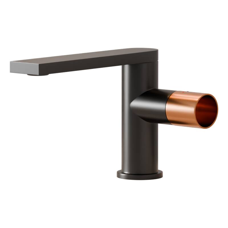 Matte Black Single Handle Single-Hole Bathroom Basin Faucet
