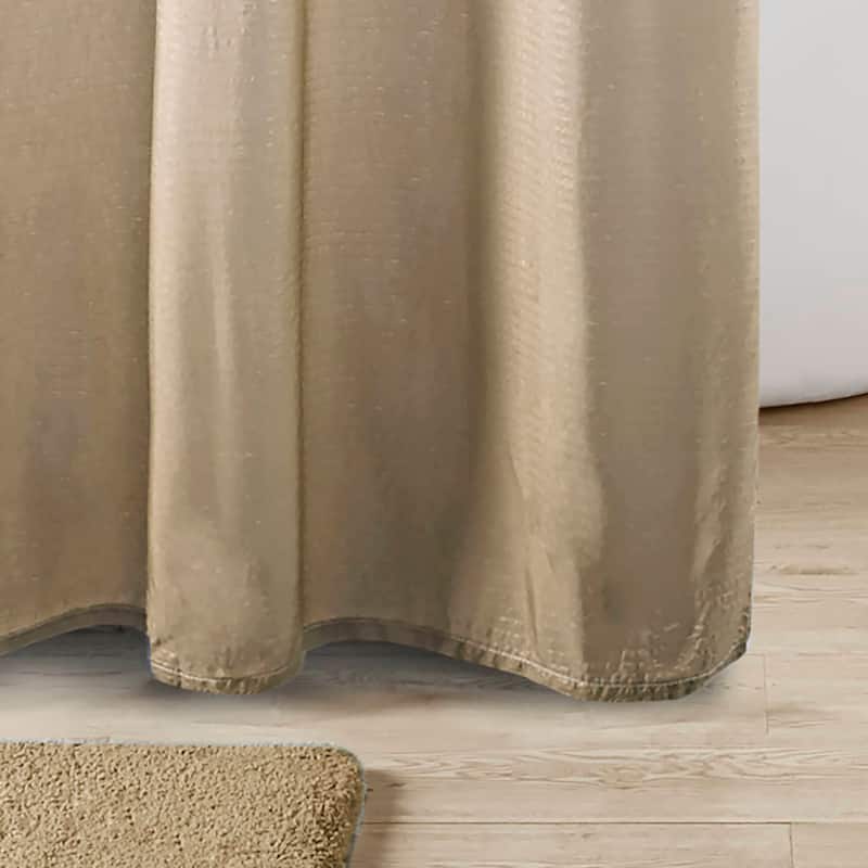 Madison Park Loire Ombre Printed Seersucker Shower Curtain