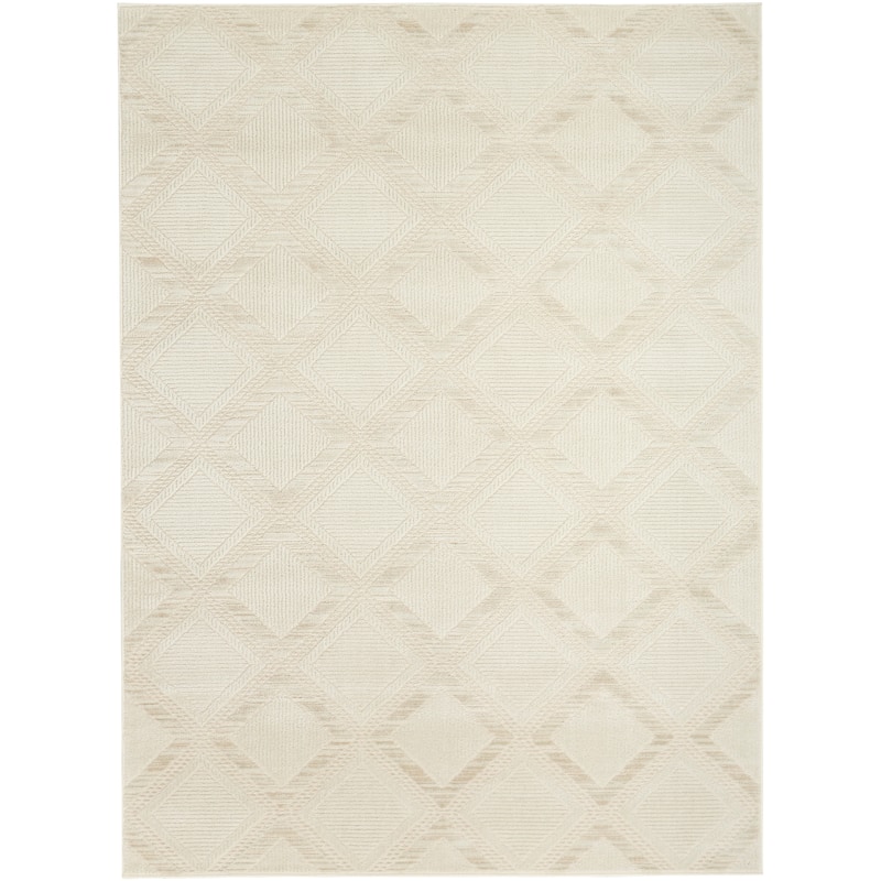 Nourison Serenity Home Indoor only Geometric Area Rug - 3' 11" x 5' 11" - Ivory - Rectangle
