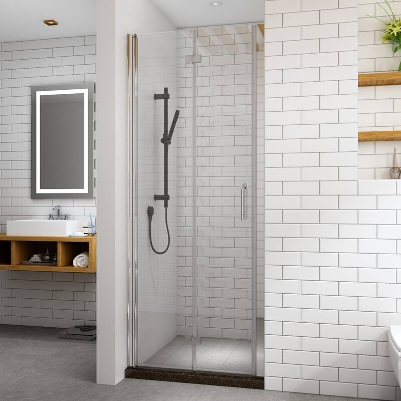 TOOLKISS Pivot Bi-Fold Prefab Alcove Shower Doors