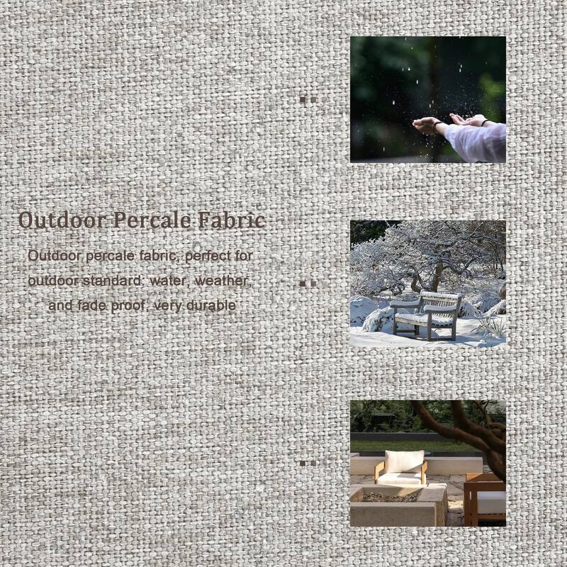 Outdoor Upholstered Chaise Modular Sectional Sofa Set