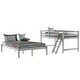 preview thumbnail 5 of 25, Twin over Full Solid Pine Wood Bunk bed with Full-length Guardrail,Clean Silhouette and A Hue of Elegance