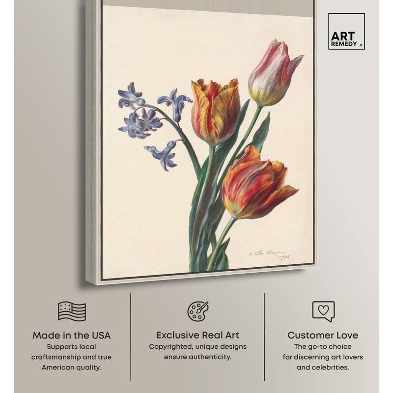Tulips 1892 Canvas by Art Remedy