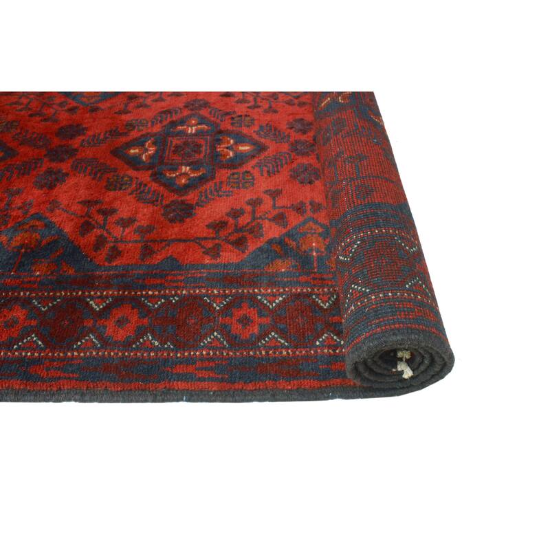 Khal Mohammadi Myra Red/Navy Runner - 2'7" x 9'7"