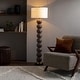 preview thumbnail 13 of 14, Becke Bubble Transitional Floor Lamp Brown