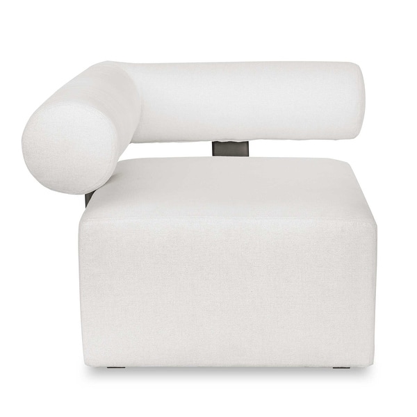 slide 2 of 17, Uttermost Bolster Back White Outdoor Corner Sofa