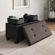 preview thumbnail 5 of 192, Empyrean Tuffted Folding Foot Rest Storage Ottoman Bench with Storage Bins