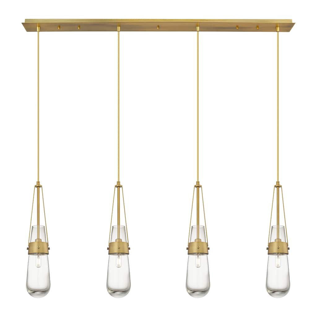Innovations Lighting Milan - 4 Light 4" Cord Hung Linear Pendant