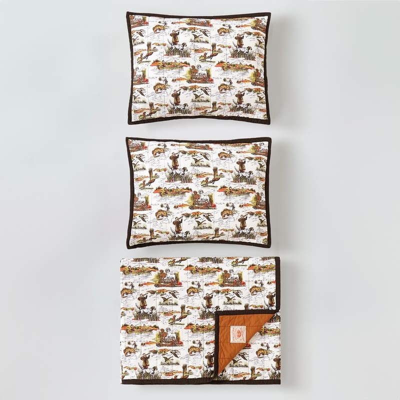 Camp Wandawega Sportsman Reversible Cotton Quilt Set