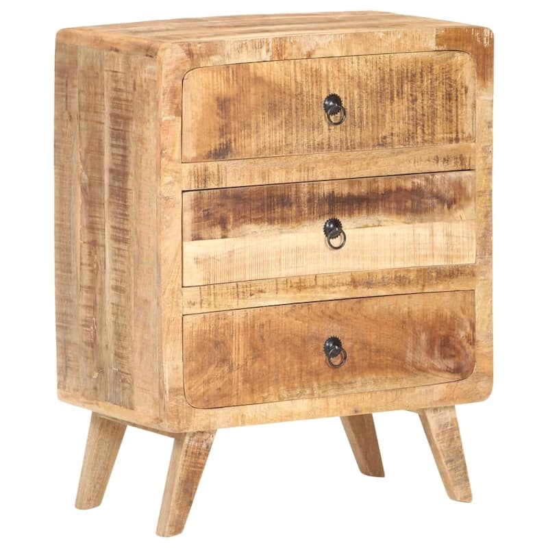 vidaXL Sideboard 23.6"x13.8"x29.5" Rough Mango Wood