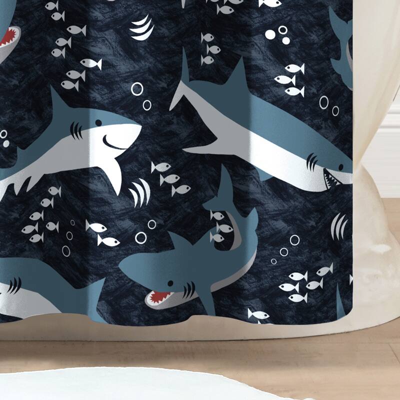 Dream Factory Sharks Shower Curtain