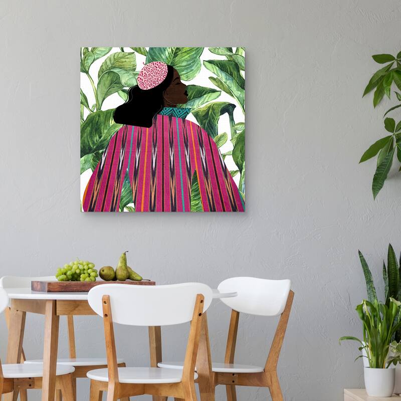 Girlie Girl Palm by Synthia SAINT JAMES Canvas Art Print