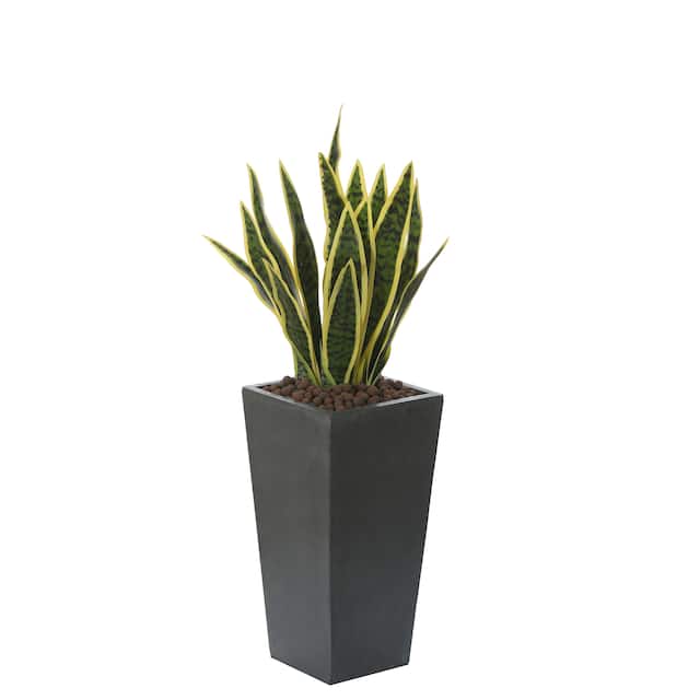 Tall Modern Tapered Square MgO Planter