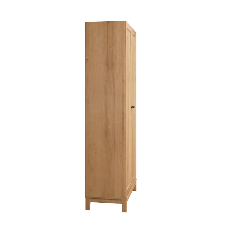 Prepac Yaletown 72" Tall Storage Cabinet with Wood Legs, Pantry Cabinet with 3 Adjustable Shelves - 32" W x 72" H x 16" D