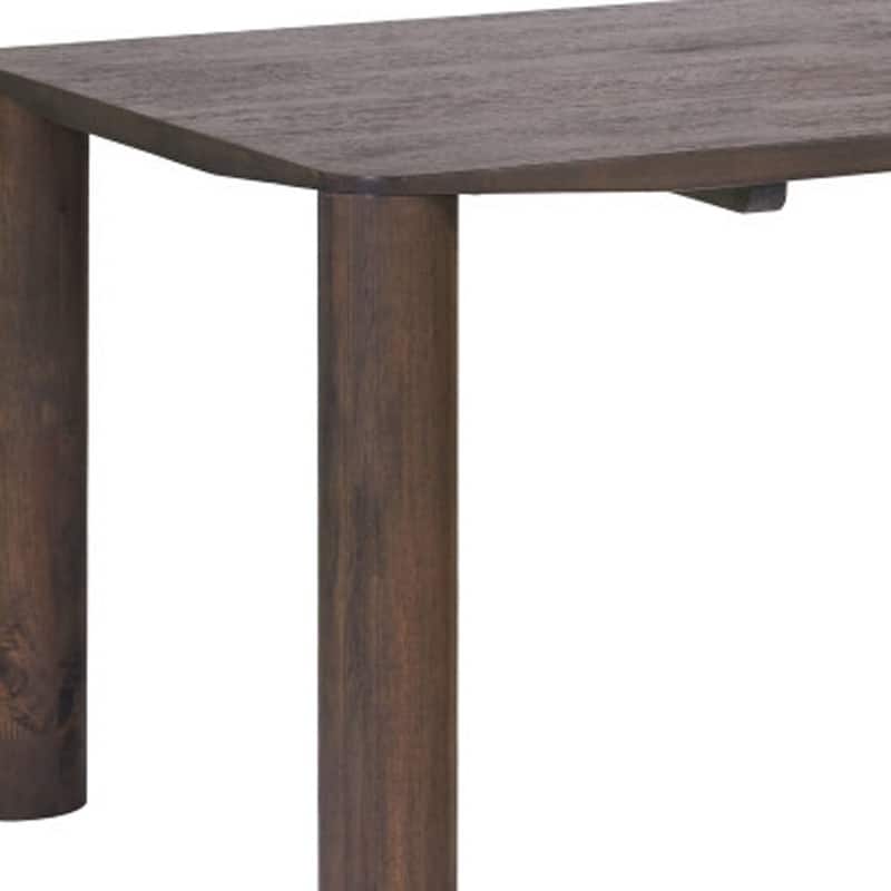 HomeRoots 79" Espresso Solid Wood Dining Table - 79.00 in. x 29.50 in. x 40.00 in.