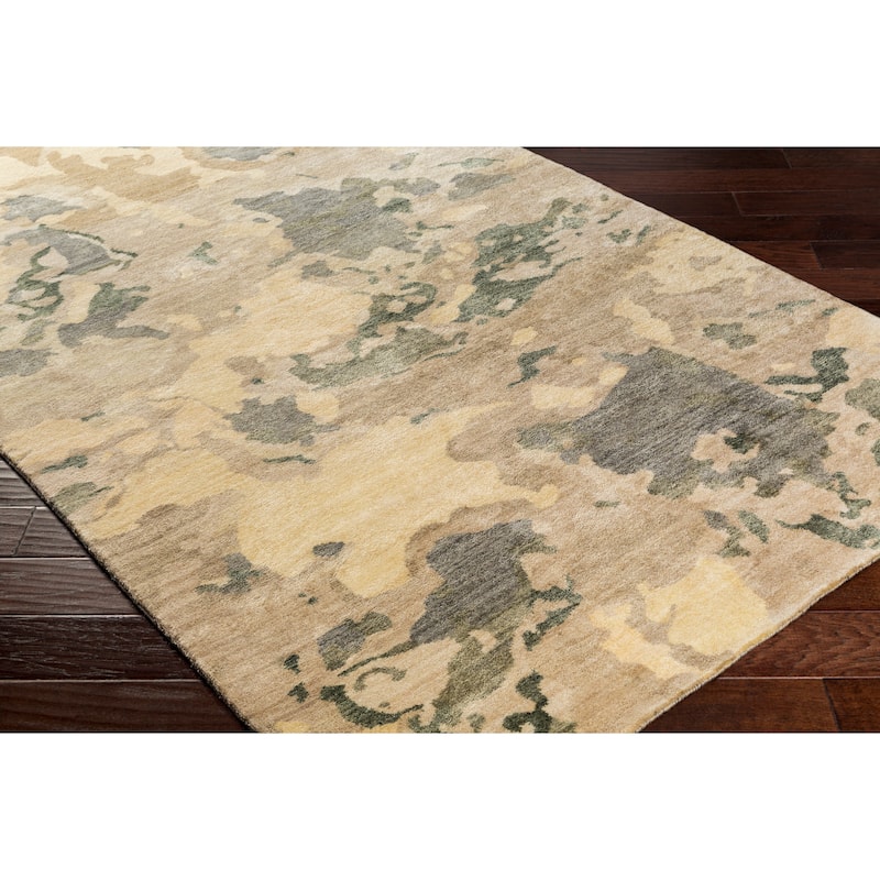 Hand-Knotted Virgil Abstract Indoor Area Rug