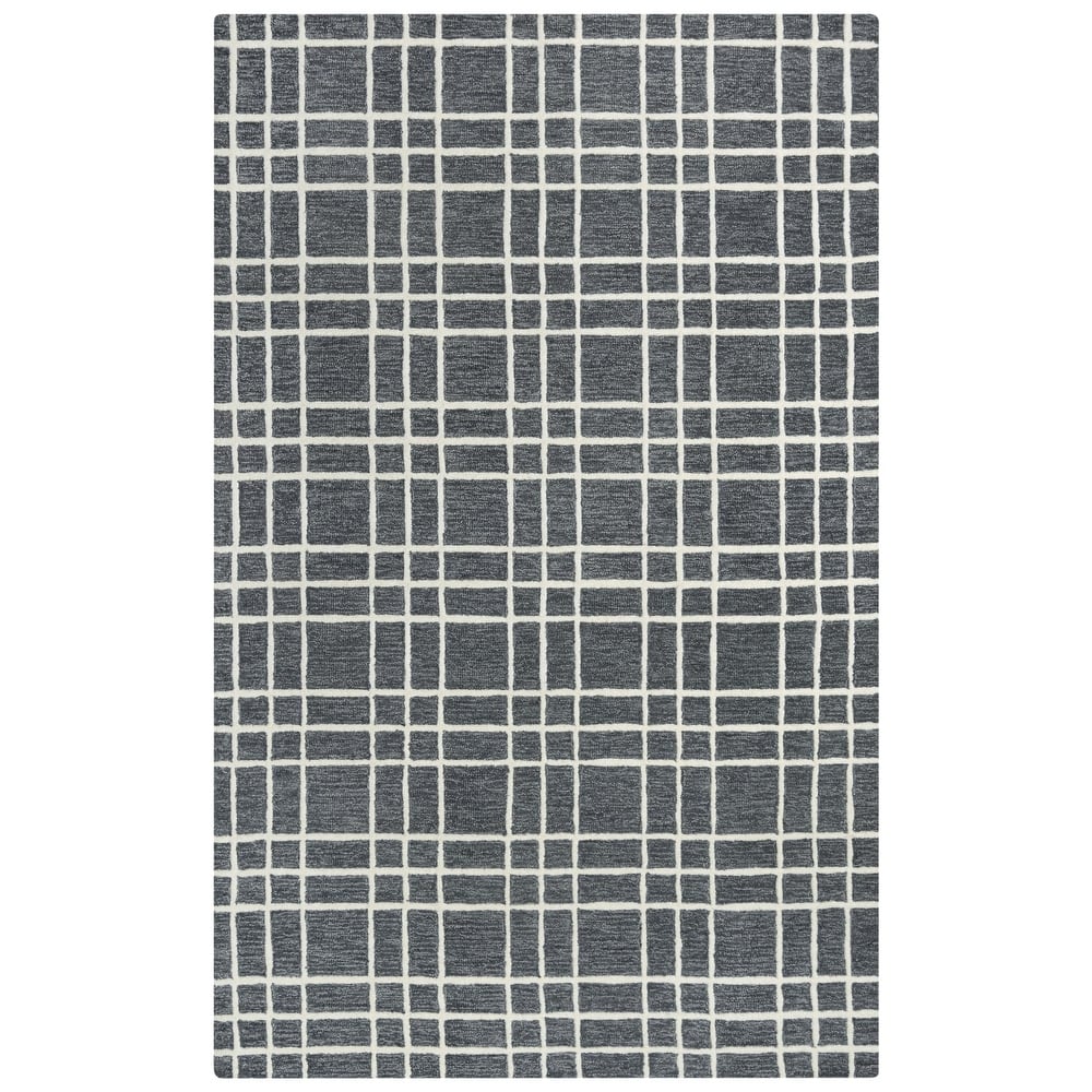 Alora Decor Lofton Plaid Hand-tufted Wool Rug