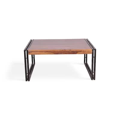 Handmade Solid Seesham Wood Coffee Table (India)