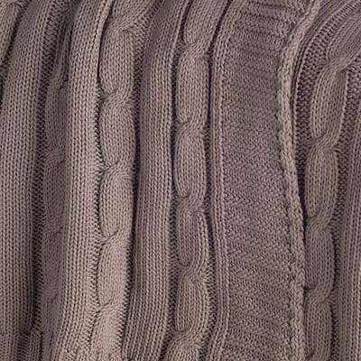 Rizzy Home Cable Knit Sweater Throw