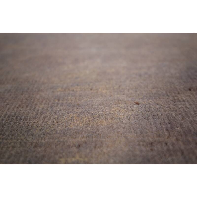 Gray & Beige Modern Gabbeh Oriental Area Rug Handmade Wool Carpet - 6'8" x 8'10"