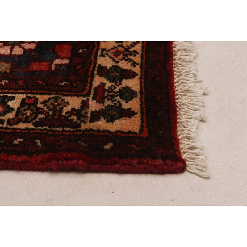 ECARPETGALLERY Hand-knotted Andelz Red Wool Rug - 3'8 x 9'10