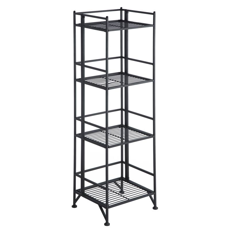 Convenience Concepts Xtra Storage 4 Tier Folding Metal Shelf