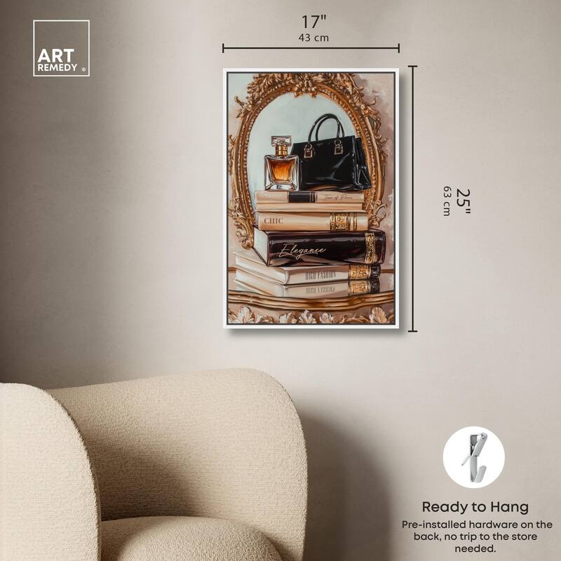 Elegant Glam by the Mirror Canvas by Art Remedy