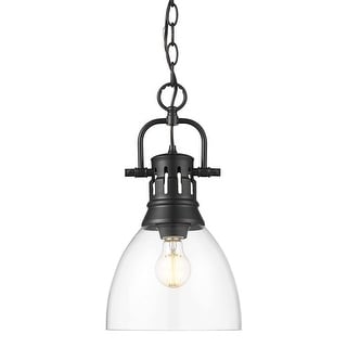 Golden Lighting 3602-S BLK Duncan 9" Wide Mini Pendant