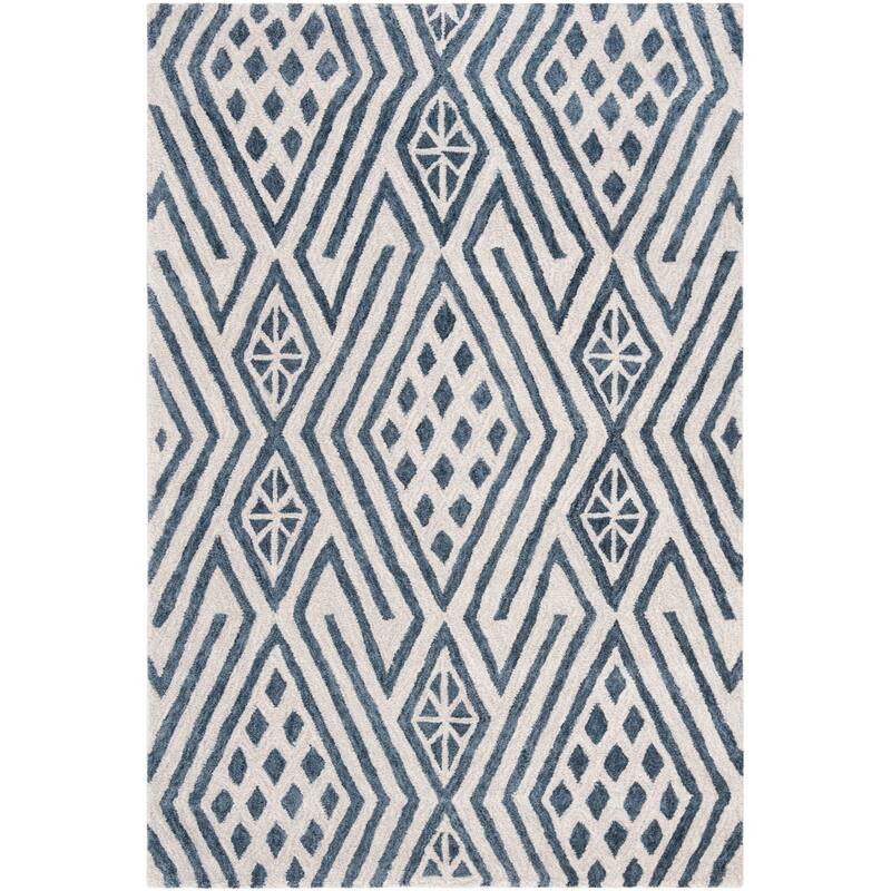 SAFAVIEH Handmade Micro-Loop Hanneli Wool Rug