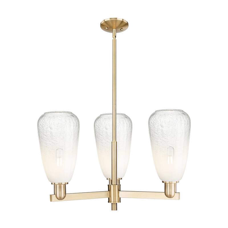 Innovations Lighting Downtown Urban - Brookhaven Almond - 3 Light 18" Stem Hung Chandelier