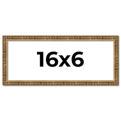 16x6 Frame Gold Kingsley Distressed Solid Wood Picture Frame Width