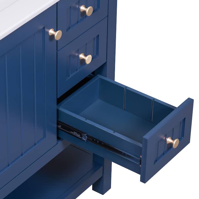 Bathroom Vanity Cabinet with Ceramic Sink