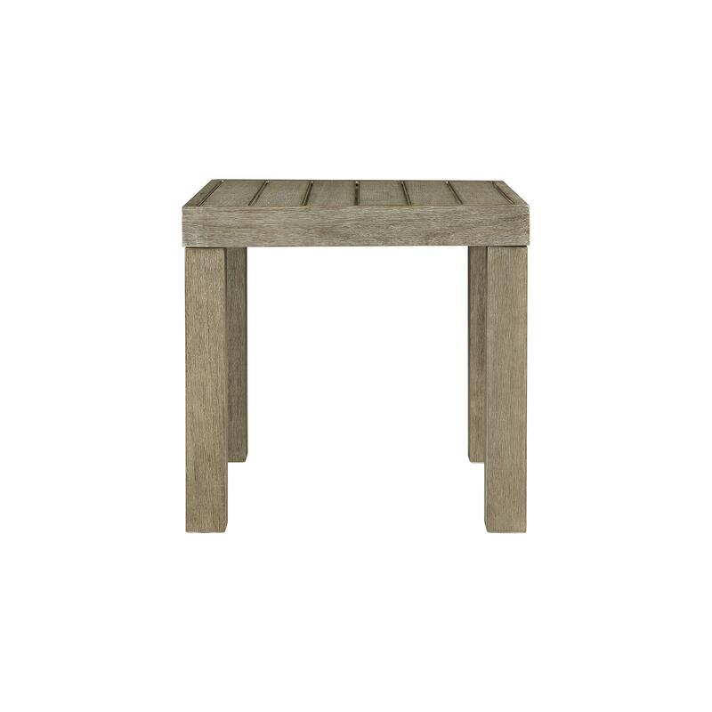 Silo Point Brown Square End Table - 22"W x 22"D x 20"H
