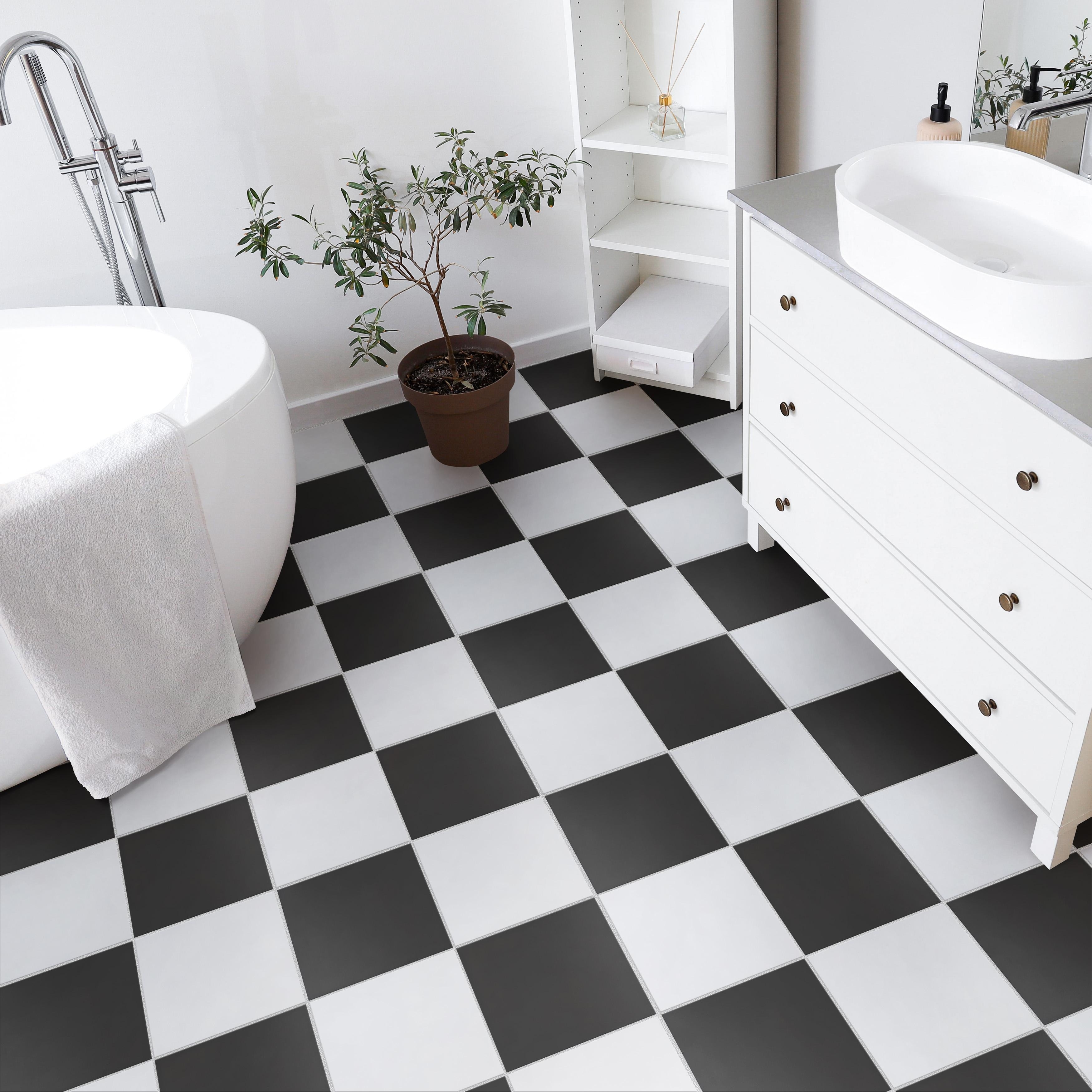 Merola Tile Checker II 17-5/8" x 17-5/8" Ceramic Floor and Wall Tile