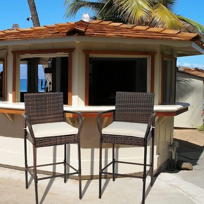 Rattan bar 2025 with roof