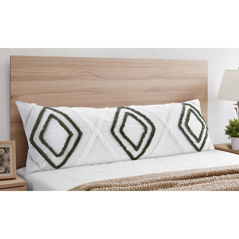 Sweet Jojo Designs Cotton Boho Arrow Boy, Girl, Unisex/Gender Neutral Body Pillow Cover Case 54x20 (Pillow Not Included) - Green