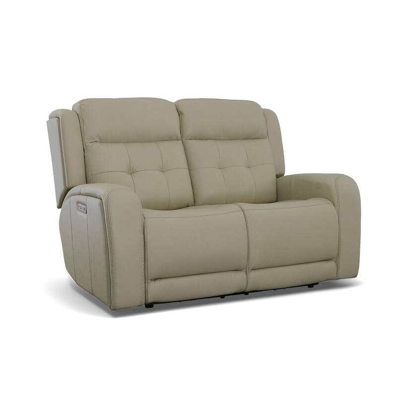 Grant 63" Premium Leather Reclining Loveseat by Flexsteel