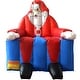 preview thumbnail 2 of 5, Costway Inflatable Santa Claus Water Park Castle Jumper Christmas