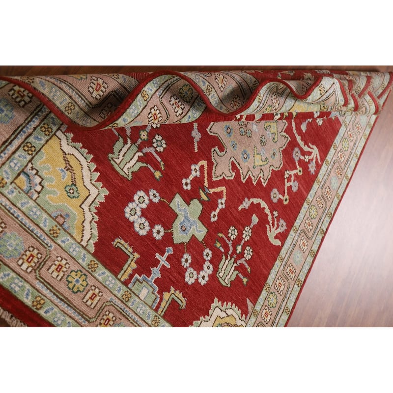 Oushak Turkish Area Rug Hand-knotted Wool Carpet - 4'6"x 6'1"