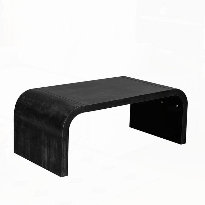Curved Art Deco Design Vintage Crafts Coffee Table